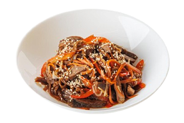 Гречневая лапша с говядиной